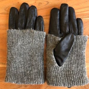 Urban Outfitters Leather Sweater Gloves